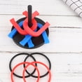 thumbnail image 4 of Zonh 2 Kit/18 piezas de anillos de lanzamiento circulares de herraduras, juego de lanzamiento de anillos de plástico multifuncional, suministros para niños, juguetes educativos para el hogar,, 4 of 5