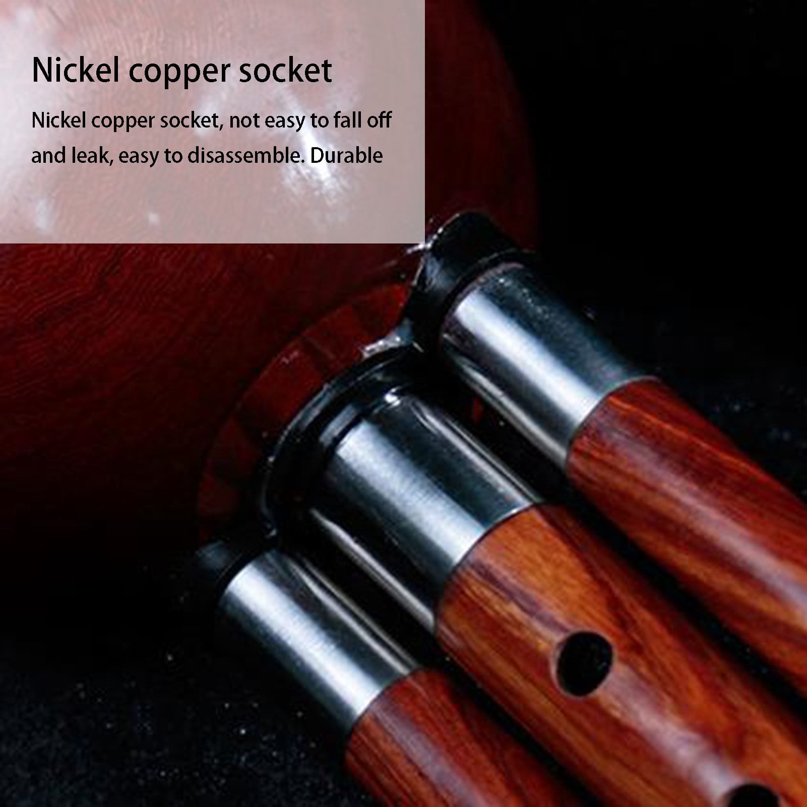 Hulusi Flute Handmade Chinese Bamboo Hulusi with Chinese Knot for Beginners Music Lovers, Woodwind Instrument