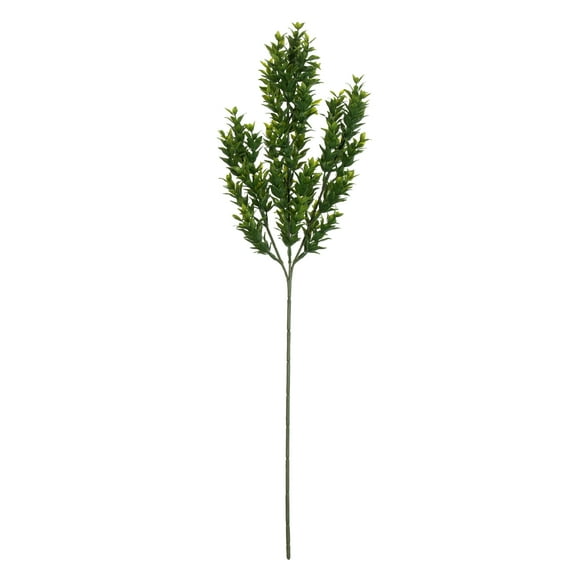 Vickerman 25.5" Artificial Green Mini Leaf Bush. UV Coated, Set of 4