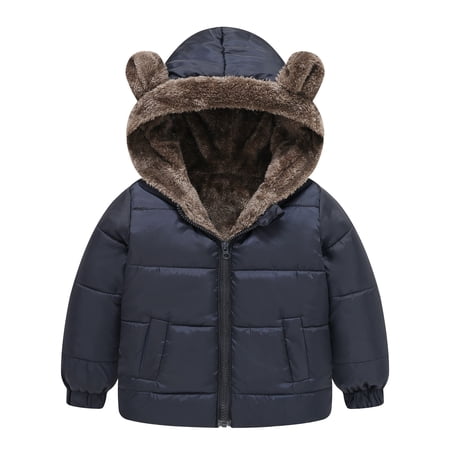 HIPYLO Fleece Jacket Kids Girl Coats Size 14-16 White Button Up Shirt Boys 24 Months Boy Clothes Baby Girl Clothes 3-6 Months Fall/winter Toddler 4t Black 4-5 Years