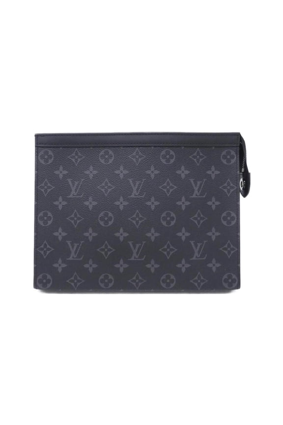 Pre-Owned Louis Vuitton Monogram Eclipse Pochette Voyage MM M61692 Handbag
