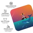 thumbnail image 4 of Balery 4 Pcs Lighthouse And Whaleleather Coasters Set, Drink Table Cup Coasters For Living Room Kitchen Coffee Decor, 4 of 9