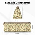thumbnail image 4 of Xecao Cartoon Dinosaurs Print Leather Pencil Case -Stationery Bag Pen Holder for Work & Office, 4 of 5