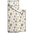thumbnail image 2 of Highland Cow and Sunflower Print Teens Toddler Nap Mat with Pillow, Sleeping Mat Bag for Preschool Daycare 59"x22", 2 of 6