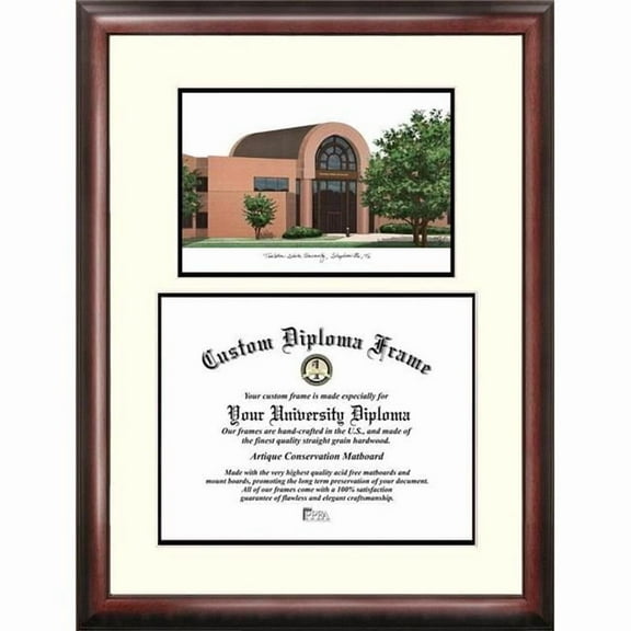 Campus Images TX968V-1411 14 x 11 in. Tarleton State University Scholar Diploma Frame - Satin Mahogany