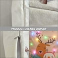 thumbnail image 3 of LED Light Up Christmas Holiday Pillow Cover Throw Pillow Cover Xmas Pillow Case with LED Lights Rustic Sofa Back Throw Cushion Cover for Winter Holiday, 3 of 8