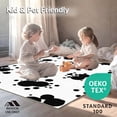 thumbnail image 4 of ODIKA 8' Machine Washable Non-Slip Area Rug, Farmhouse Spotted Tie Dye Decorative Floor High Traffic Rug, Black, 309879, 4 of 5