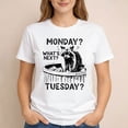 thumbnail image 2 of Monday What’s Next Tuesday Raccoon T-Shirt, 2 of 5