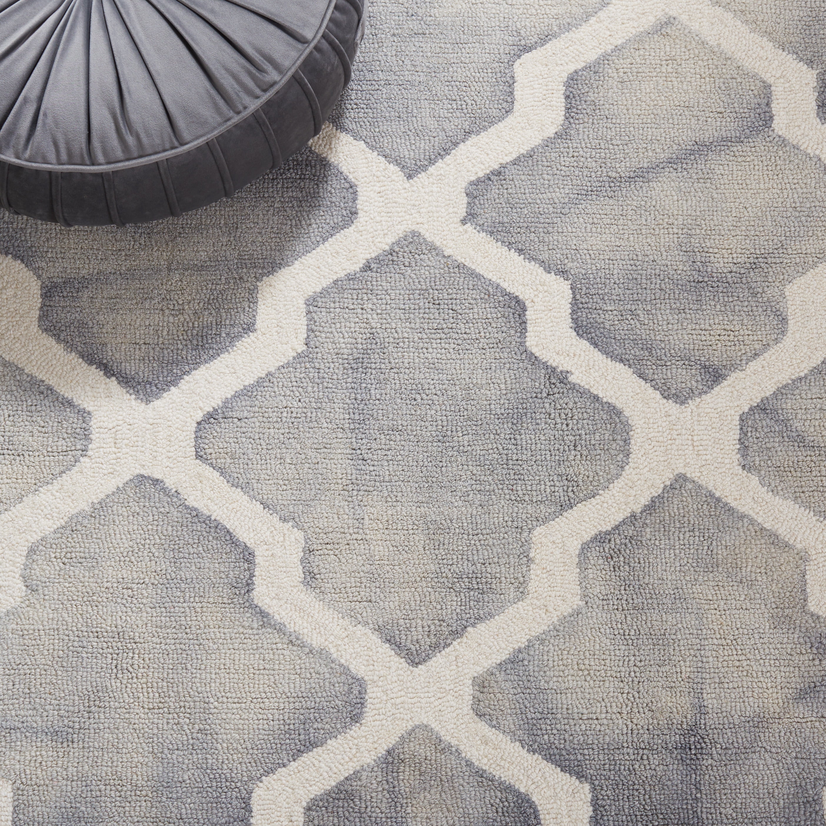 Safavieh Dip Dye Altan Distressed Wool Area Rug, Gray/Ivory, 10' x 14'