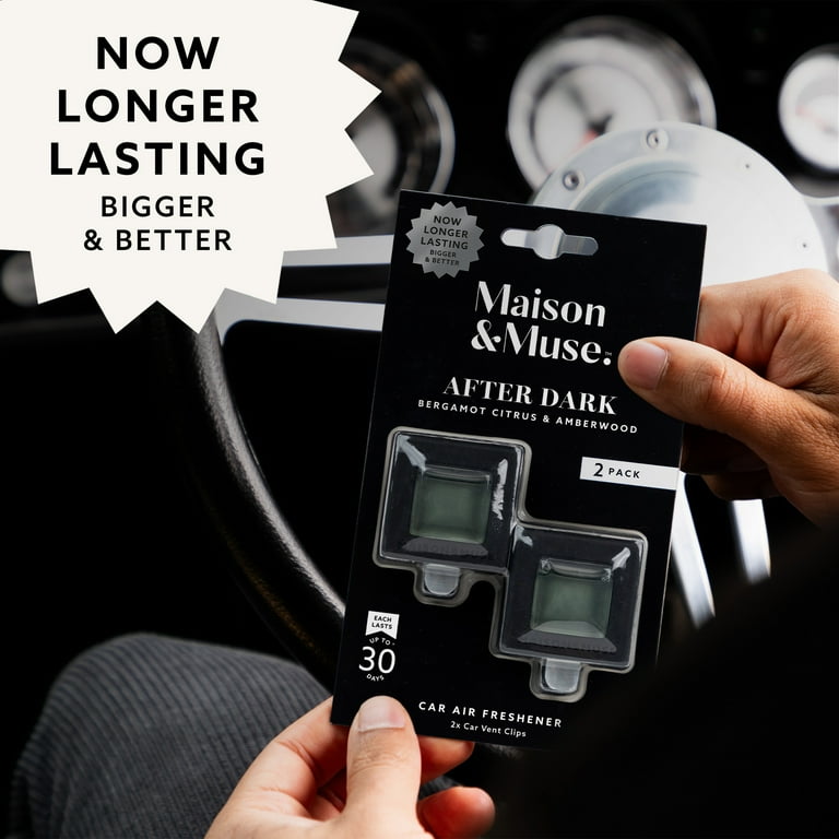 Maison & Muse Car Freshener Vent Clip, 2 Pack - Bergamot Citrus