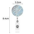 thumbnail image 6 of Happy date Badge Reel 360 Degree Rotating Decorative ABS Office Workers Glitter Retractable Badge Holder for Daily Wear, 6 of 8