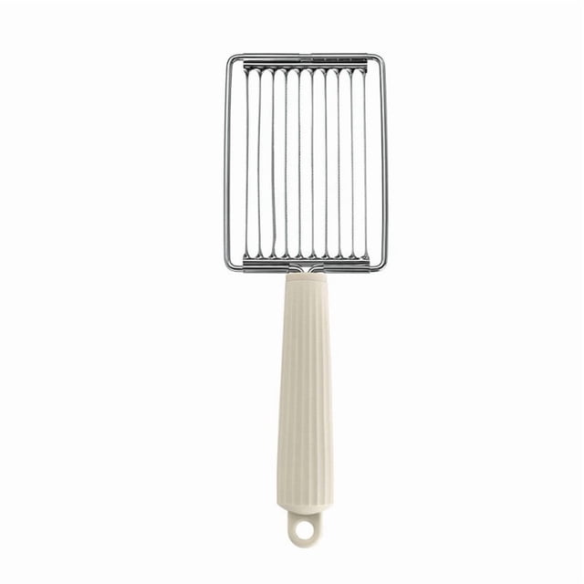 Stainless Steel Tomato Slicer,Ergonomic Handle Multipurpose Kitchen Tool,Soft Cheese Sausage Egg Slicer,Handheld Food Cutter,Safe Easy Clean,Uniform Slicing for Home Cooking,Dishwasher Safe
