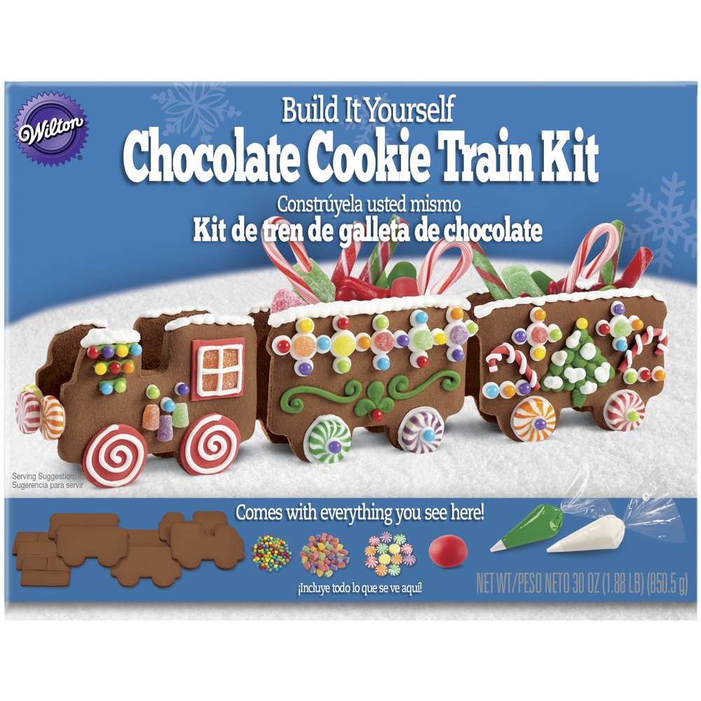 Wilton Build It Yourself Chocolate Cookie Train Decorating Kit