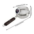 thumbnail image 7 of Hzzsbu Home Coffee Bean Roaster Tool - Portable Stainless Steel Handy Coffee Roaster Mesh Pan Tool with Thermometer for Home & Outdoor Coffee Beans Baking, 7 of 7