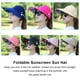 thumbnail image 2 of Qarigey Gorra panamá plegable de ala ancha ajustable enrollable, visera para niña, playa de verano Sombreros caqui, 2 of 6