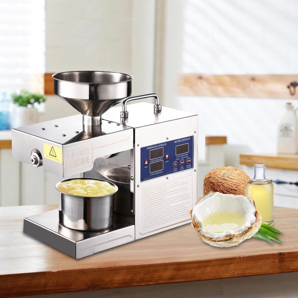 820W Automatic Oil Press Machine with Temperature Control Hot Press Extractor for Flaxseeds Rapeseed