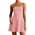 thumbnail image 3 of PRETTYGARDEN Women's Strapless Mini Summer Dress Spring A Line Tube Top Wedding Guest Cocktail Party Short Dresses, 3 of 9