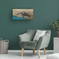 thumbnail image 4 of Canvas Wall Art - Jim Brune 'Pelican Over Turquoise Water' Wall Art for Living Room, Bedroom, or Office Décor by Trademark Fine Art - 32 x 16 Inches, 4 of 4