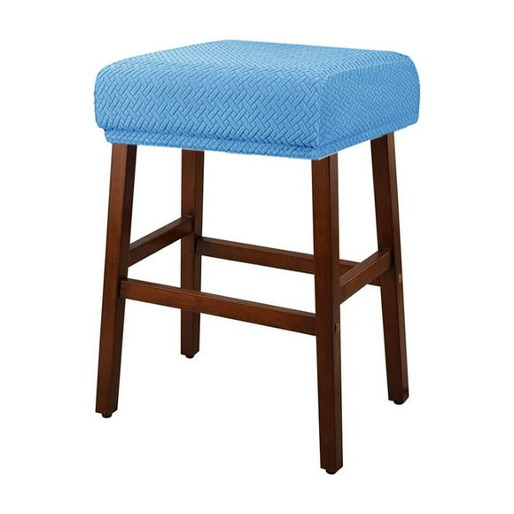 AUQ Sofa Covers Washable,Bar Stool Covers,Elastic Bench Seat Cover,Versatile Rectangular Ottoman Cover,Fabric Furniture Protection for Home,Dust Blue