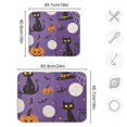 thumbnail image 4 of Yayeee Dish Drying Mat for Kitchen Counter 16"x18" Microfiber Absorbent Pad, Halloween Black Cat, 4 of 7