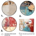 thumbnail image 3 of Designart "Gold Red composition Majesty" Abstract Collages Wall Art Prints Set, 3 of 5