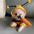 thumbnail image 5 of Mouliraty Pet Bee Halloween Costume Dog Hoodies Bee Costume Soft Holiday Cosplay Warm Clothes Funny Outfits Clothes For Small Medium Dogs Puppy, 5 of 9