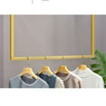 thumbnail image 5 of Clothing Store Simple Wall Mounted Metal Display rack, Window Hanging Garment Racks, F-shaped Shelf, Wedding Dress Organization, Home Clothes Rod Storage Towel Rack, Gold, 5 of 19