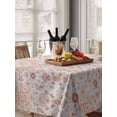 thumbnail image 6 of Orange Boho Table Cloth, Vintage Southwestern Ethnic Mexican Floral Waterproof Tablecloth for Rectangle Tables, Reusable Washable Fabric Table Cover for Restaurant Kitchen Dining Tables 52"x70", 6 of 6