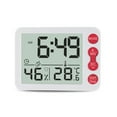 thumbnail image 2 of SPRING PARK Digital Hygrometer Indoor Thermometer, Humidity Indicator Room Thermometer, Built-in Clock and Time Display，Accurate Temperature Humidity Monitor Meter for Home, Office, Greenhouse, 2 of 7