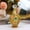 Gold, variant on Vintage Flower Glass Perfume Bottle, 12ml Empty Refillable Painted Enamel Decorative Crystal Scent Bottle, Jeweled Ornate Holder for Essential Oil