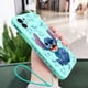 thumbnail image 1 of Disney Stitch-funda de silicona con correa de mano para teléfono, carcasa para iPhone 14, 13, 12, 11 Pro Max, Mini, X, XR, XS MAX, SE20, 8, 7 Plus, 6, 6S Plus Fivean unisex, 1 of 2