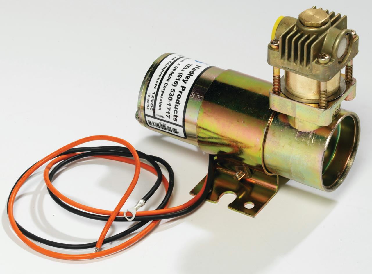 Vixen Horns Loud 2/Dual Trumpet Train Air Horn With Two Compressors Full Complete System Kit Black 12v Vxh2311db