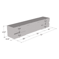 thumbnail image 6 of Metro BL-EF Floating Fireplace TV Stand for TVs up to 80", Modern High Gloss 72" Entertainment Center, Wall Mounted Electric Fireplace TV Media Console with Storage Cabinets, 6 of 6