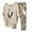 Khaki, variant on Teissuly Women's Print Crewneck Half Sleeve Pullover Shirt Tops Pants Trousers Set