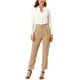 thumbnail image 3 of Camisa de botón de manga larga con cuello en V elegante para mujer INSPIRE CHIC S Blanca, 3 of 7