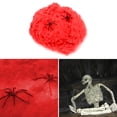 thumbnail image 2 of Guardurnaity Web Prop Halloween Elástico Web Decoración Fiesta Scary Insect Cobweb Network para Bar Home, Red Disfraces de disfraces Rojo Guardurnaity AP003134-05, 2 of 6