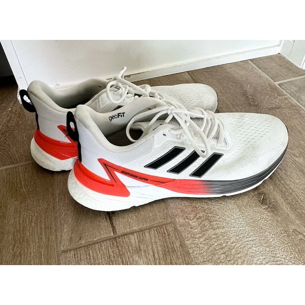 Ad-id-as Response Super 2.0 White Solar Red Mens US Size 12 Running Casual Shoe