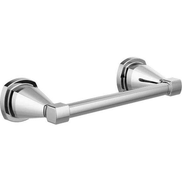 Delta Faucet 77655 Stryke Soporte De Papel Higiénico Giratorio De Doble Poste, Cromado