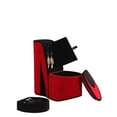 thumbnail image 2 of ORE International 9" Tall Display Jewelry Box with Hidden Storage, High Heel Shoe Design, Red Velvet, 2 of 5