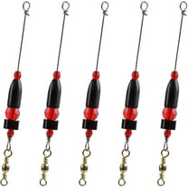 Carolina Fishing Rigs CRR Carolina Ready Rig,6pcs Brass Pre Rigged Carolina Rig with Weight Beads Barrel Swivels for Bass Saltwater Freshwater