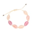 thumbnail image 4 of Pulsera tejida de mar hawaiano para niñas, cadena de mano a la moda, decoración, pulsera de concha colorida, joyería (estilo E), 2 uds., 4 of 4