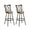 Brown-29 Inch, variant on Homy Casa Adjustable 29" Swivel Barstool Set of 2, Counter Stool Faux Suede Upholstery for Kitchen Island Bistro, Brown