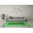 thumbnail image 3 of Ahgly Company Indoor Rectangle Oriental Emerald Green Industrial Area Rugs, 2' x 5', 3 of 4