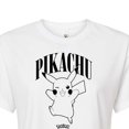 thumbnail image 3 of Pokémon - Pikachu Animation - Juniors Cropped Cotton Blend T-Shirt, 3 of 5