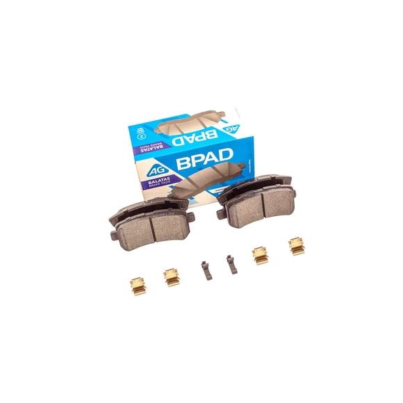 Balatas AG para Auto Traseras para Jeep Compass (Freno de emergencia disco) 2007 a 2017 2 Piezas Nuevas