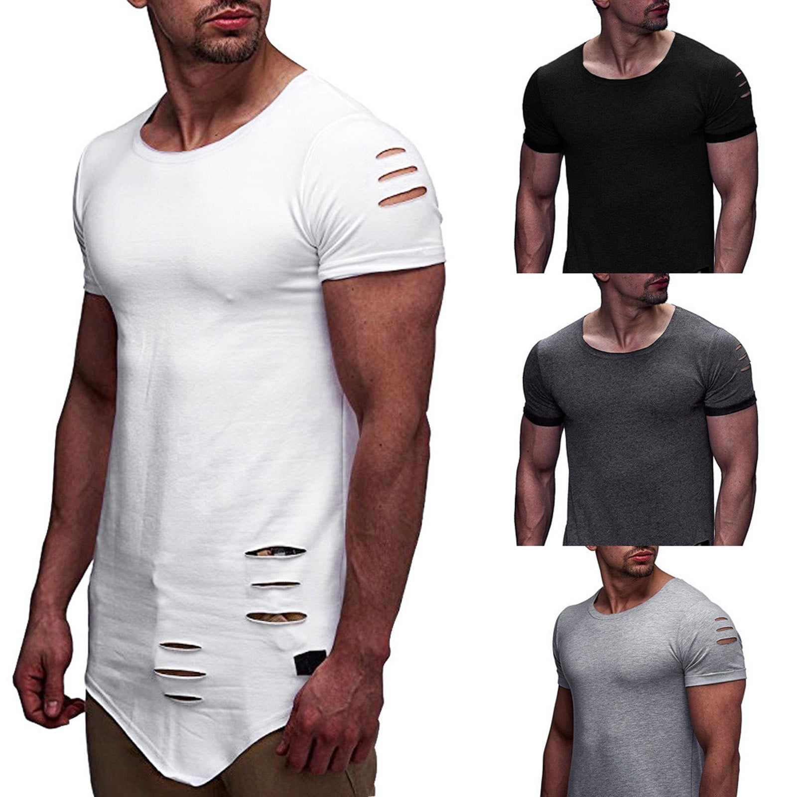 symoid Mens Workout Tshirts Short Sleeve Casual Big and Tall Summer