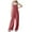 Red-01, variant on REALiKUN Women's Casual Jumpsuits Ribbed Front Pocket Loose Overalls One Piece Sleeveless Wide Leg Long Pant Rompers