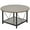 Brown, variant on Dextrus Round Coffee Table with Storage, Rustic Living Room Tables with Sturdy Metal Legs, Marble White and Gold