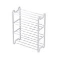 thumbnail image 1 of Sturdy Plastic 4-Tier Shoe Rack with Handrail, Entryway Shoe Storage Cabinet for Small Spaces, Space-Saving Shoe Organizer for Home/Balcony, 1 of 6