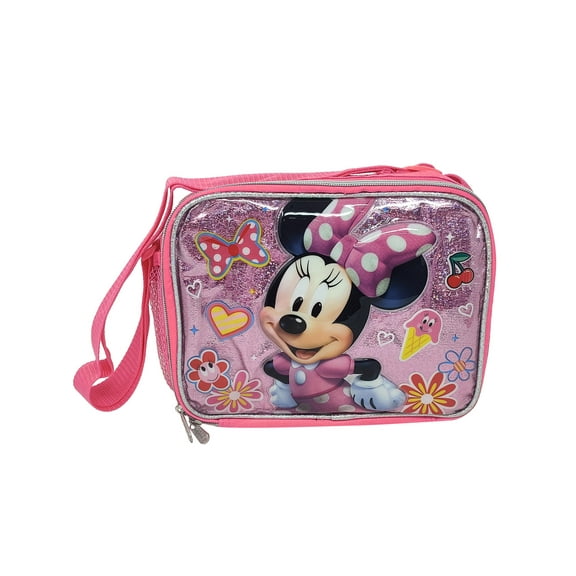 Disney Minnie Mouse Insulated Lunch Bag Ice Cream Bows with Shoulder Strap